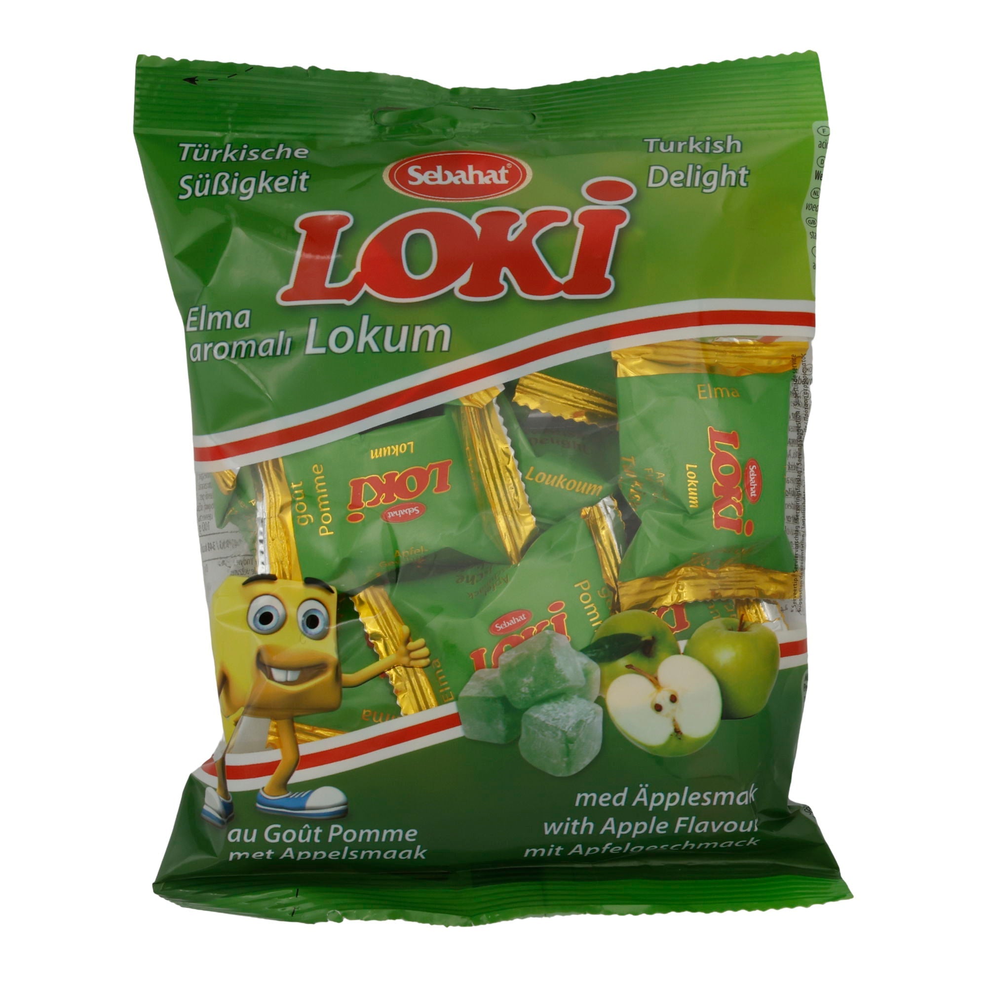Fruchtgelee Loki Apfel Aroma Lokum | Süßigkeit | Turkish Delight mit Apfelgeschmack | 200 g - Taste Your World
